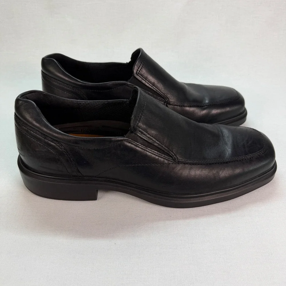 ECCO Helsinki 2 Men's 43 US 9 - 9.5 Black Leather Slip On Dress Shoes